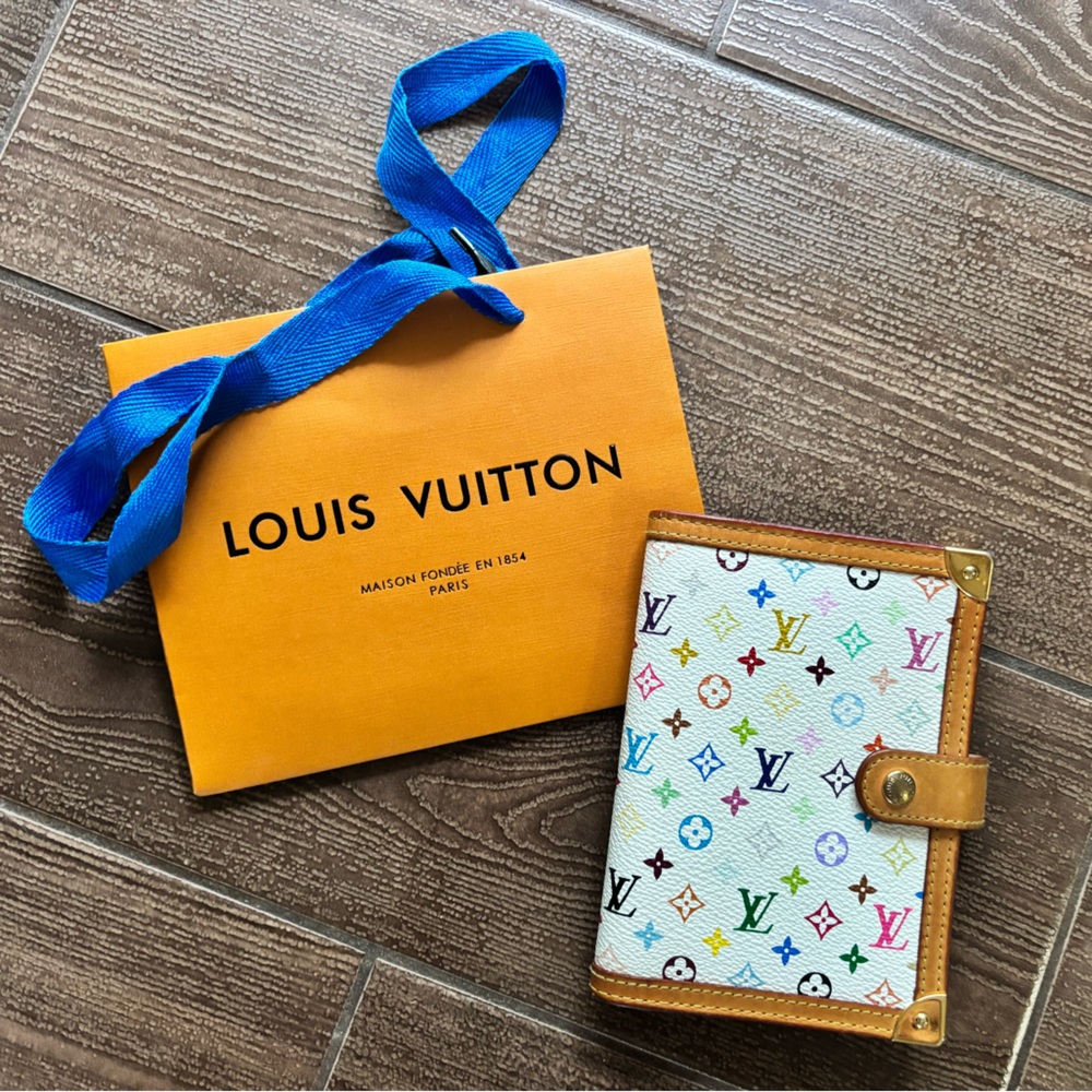 Louis Vuitton White Multicolor Monogram Murakami Agenda